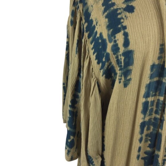 Maurices Olive and Blue Tie-Dye Cardigan, Size XL-NWT - Picture 3 of 7